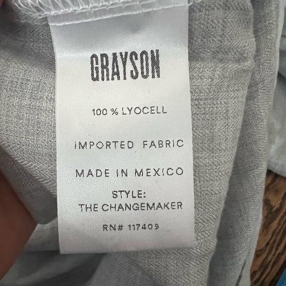 Grayson | The Changemaker Shirt Dress Gray Sz XL - Picture 6 of 9